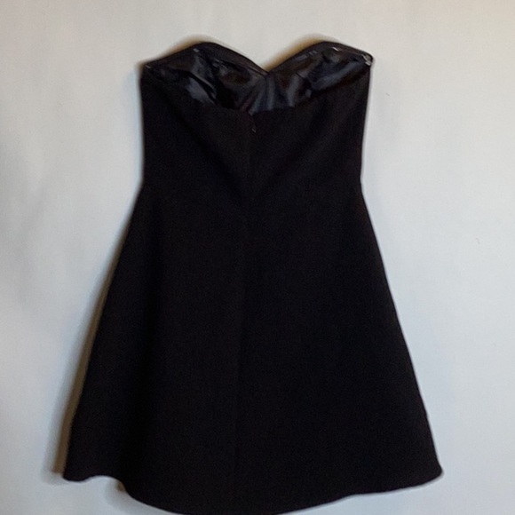 Mustard Seed Strapless Cocktail Dress, Embroidered Accent on Front Hemline XS - Picture 5 of 8